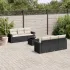 Set canapele de grădină cu perne, 7 piese, maro, poliratan GartenMobel Dekor