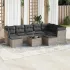 Set canapele de grădină cu perne, 10 piese, bej, poliratan GartenMobel Dekor