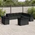 Set mobilier de grădină cu perne, 13 piese, negru, poliratan GartenMobel Dekor