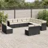 Set mobilier de grădină cu perne, 13 piese, gri, poliratan GartenMobel Dekor