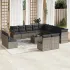 Set canapele de grădină, 14 piese, cu perne, bej, poliratan GartenMobel Dekor