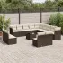 Set canapele de grădină, 14 piese, cu perne, bej, poliratan GartenMobel Dekor