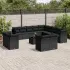 Set mobilier de grădină cu perne, 14 piese, gri, poliratan GartenMobel Dekor