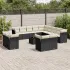 Set mobilier de grădină cu perne, 14 piese, gri, poliratan GartenMobel Dekor