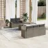 Set mobilier grădină cu perne, 6 piese, gri, poliratan GartenMobel Dekor