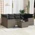 Set canapele de grădină cu perne, 7 piese, maro, poliratan GartenMobel Dekor