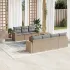 Set canapele de grădină cu perne, 8 piese, maro, poliratan GartenMobel Dekor