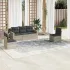 Set canapea de grădină cu perne, 5 piese, gri, poliratan GartenMobel Dekor