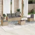 Set canapele de grădină cu perne, 6 piese gri deschis poliratan GartenMobel Dekor