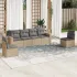Set canapele de grădină cu perne, 6 piese gri deschis poliratan GartenMobel Dekor