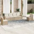 Set canapele de grădină cu perne, 6 piese gri deschis poliratan GartenMobel Dekor