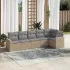 Set mobilier grădină cu perne, 6 piese, gri, poliratan GartenMobel Dekor
