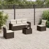 Set canapele de grădină cu perne, 6 piese gri deschis poliratan GartenMobel Dekor