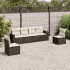 Set canapele de grădină cu perne, 6 piese gri deschis poliratan GartenMobel Dekor