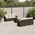 Set canapele de grădină cu perne, 7 piese, maro, poliratan GartenMobel Dekor