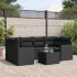 Set canapele de grădină cu perne, 7 piese, maro, poliratan GartenMobel Dekor