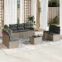Set canapele de grădină cu perne, 8 piese, gri, poliratan GartenMobel Dekor