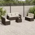 Set canapele de grădină cu perne, 8 piese, gri, poliratan GartenMobel Dekor