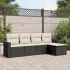Set canapele de grădină cu perne, 5 piese, bej, poliratan GartenMobel Dekor