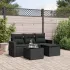Set canapea de grădină cu perne, 5 piese, gri, poliratan GartenMobel Dekor