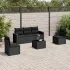 Set canapele de grădină cu perne, 6 piese gri deschis poliratan GartenMobel Dekor