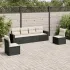 Set canapele de grădină cu perne, 6 piese gri deschis poliratan GartenMobel Dekor