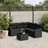 Set canapele de grădină cu perne, 6 piese gri deschis poliratan GartenMobel Dekor