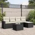Set mobilier grădină cu perne, 6 piese, gri, poliratan GartenMobel Dekor