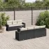 Set canapele de grădină cu perne, 8 piese, maro, poliratan GartenMobel Dekor