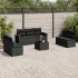 Set canapele de grădină cu perne, 8 piese, gri, poliratan GartenMobel Dekor