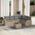 Set canapele de grădină cu perne, 7 piese, maro, poliratan GartenMobel Dekor
