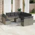 Set canapele de grădină cu perne, 12 piese, maro, poliratan GartenMobel Dekor
