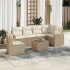 Set canapele de grădină cu perne, 7piese gri deschis poliratan GartenMobel Dekor