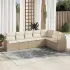 Set canapele de grădină cu perne, 7piese gri deschis poliratan GartenMobel Dekor