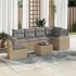 Set canapele de grădină cu perne, 7piese gri deschis poliratan GartenMobel Dekor