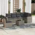 Set canapele de grădină cu perne, 7piese gri deschis poliratan GartenMobel Dekor
