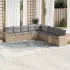 Set canapele de grădină, 9 piese, cu perne, gri, poliratan GartenMobel Dekor