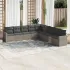 Set canapele de grădină, 9 piese, cu perne, gri, poliratan GartenMobel Dekor