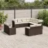 Set canapele de grădină cu perne, 11 piese, bej, poliratan GartenMobel Dekor