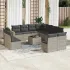 Set canapele de grădină cu perne, 12 piese, maro, poliratan GartenMobel Dekor