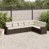 Set canapele de grădină cu perne, 7piese gri deschis poliratan GartenMobel Dekor