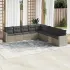 Set canapele de grădină, 9 piese, cu perne, gri, poliratan GartenMobel Dekor