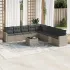 Set canapele de grădină cu perne, 10 piese, negru, poliratan GartenMobel Dekor
