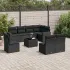 Set canapele de grădină cu perne, 9 piese gri deschis poliratan GartenMobel Dekor
