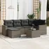 Set canapele de grădină cu perne, 7piese gri deschis poliratan GartenMobel Dekor