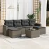 Set canapele de grădină, 7 piese, cu perne, bej, poliratan GartenMobel Dekor