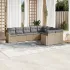 Set mobilier de grădină cu perne, 9 piese, negru, poliratan GartenMobel Dekor