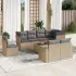 Set mobilier de grădină cu perne, 9 piese, negru, poliratan GartenMobel Dekor