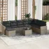 Set canapele de grădină, 9 piese, cu perne, bej, poliratan GartenMobel Dekor