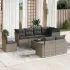 Set mobilier de grădină cu perne, 9 piese, negru, poliratan GartenMobel Dekor